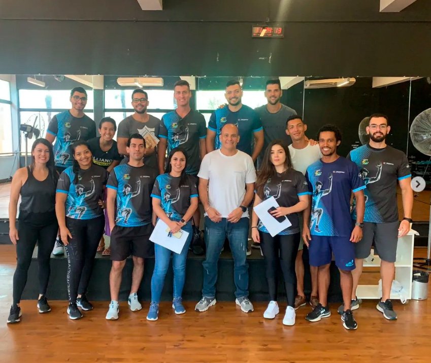 Equipe em treinamento